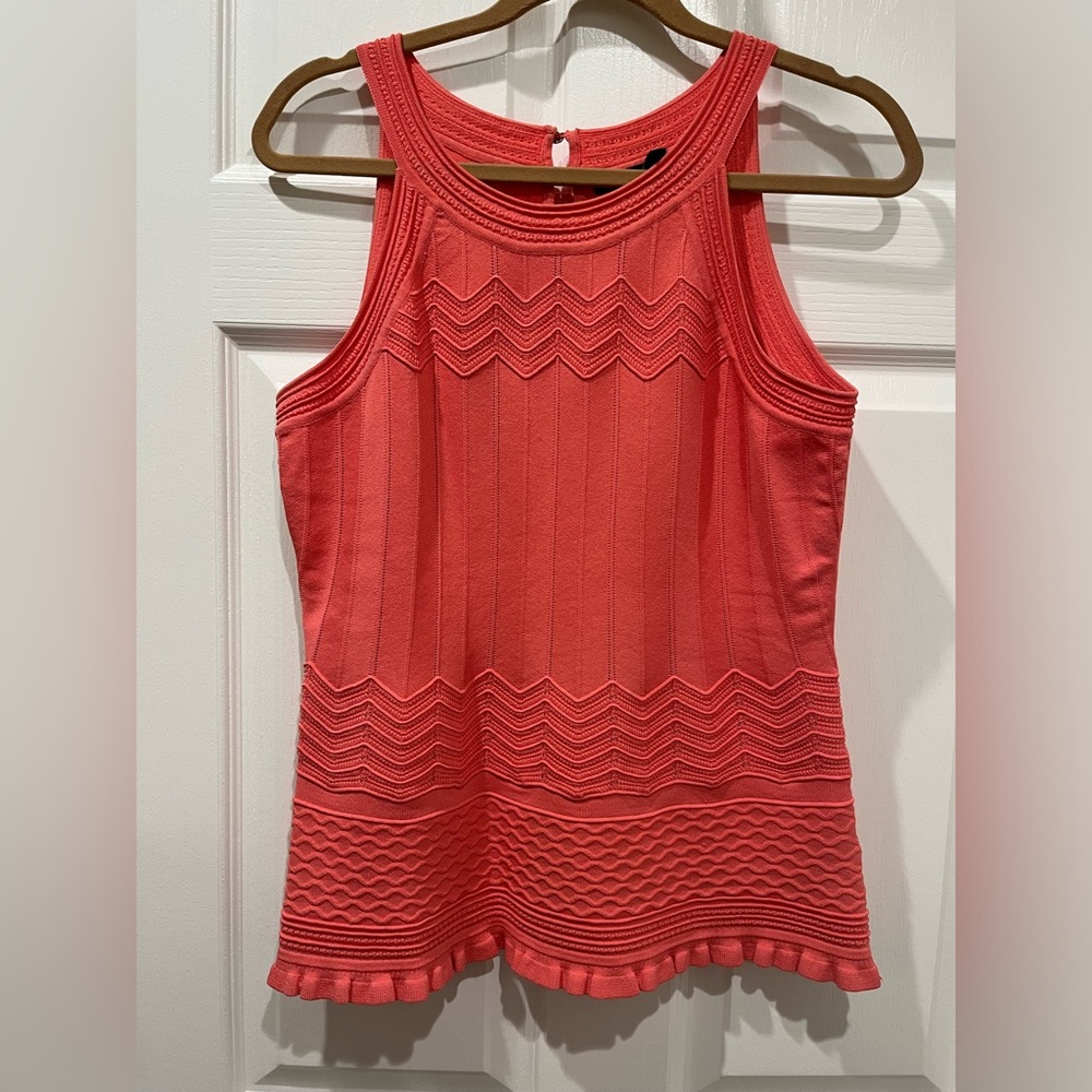 White House Black Market, great condition. Coral color w/detailed stitching.